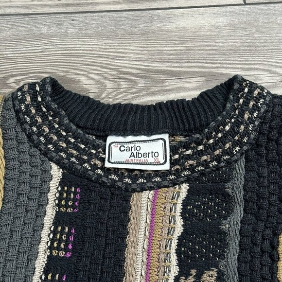 Vintage Carlo Alberto Coogi Style Knit Sweater - Picture 4 of 4